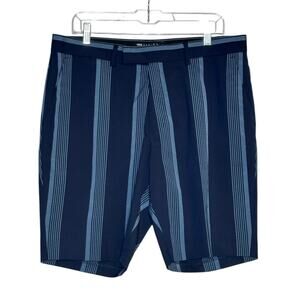 Asos blue striped casual shorts size 36